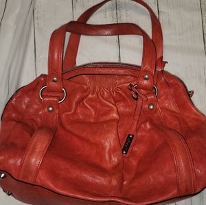 ABRO leather orange purse